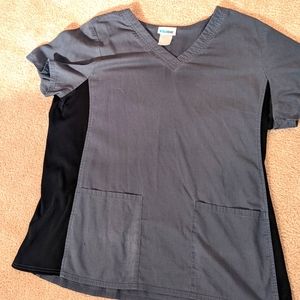 Scrubstar Gray/Black Scrub Set